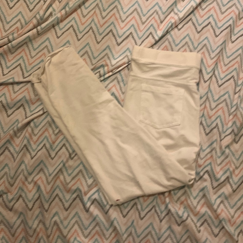 Jeggings white size 12 or large
